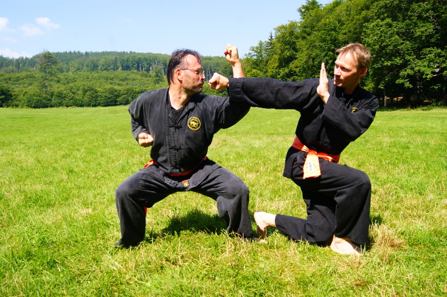 Kung Fu Schüler beim Training